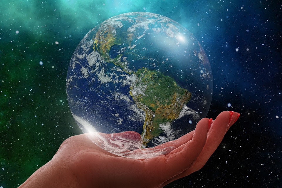 地球、地球、アメリカ、宇佐、南アメリカ、世界、手